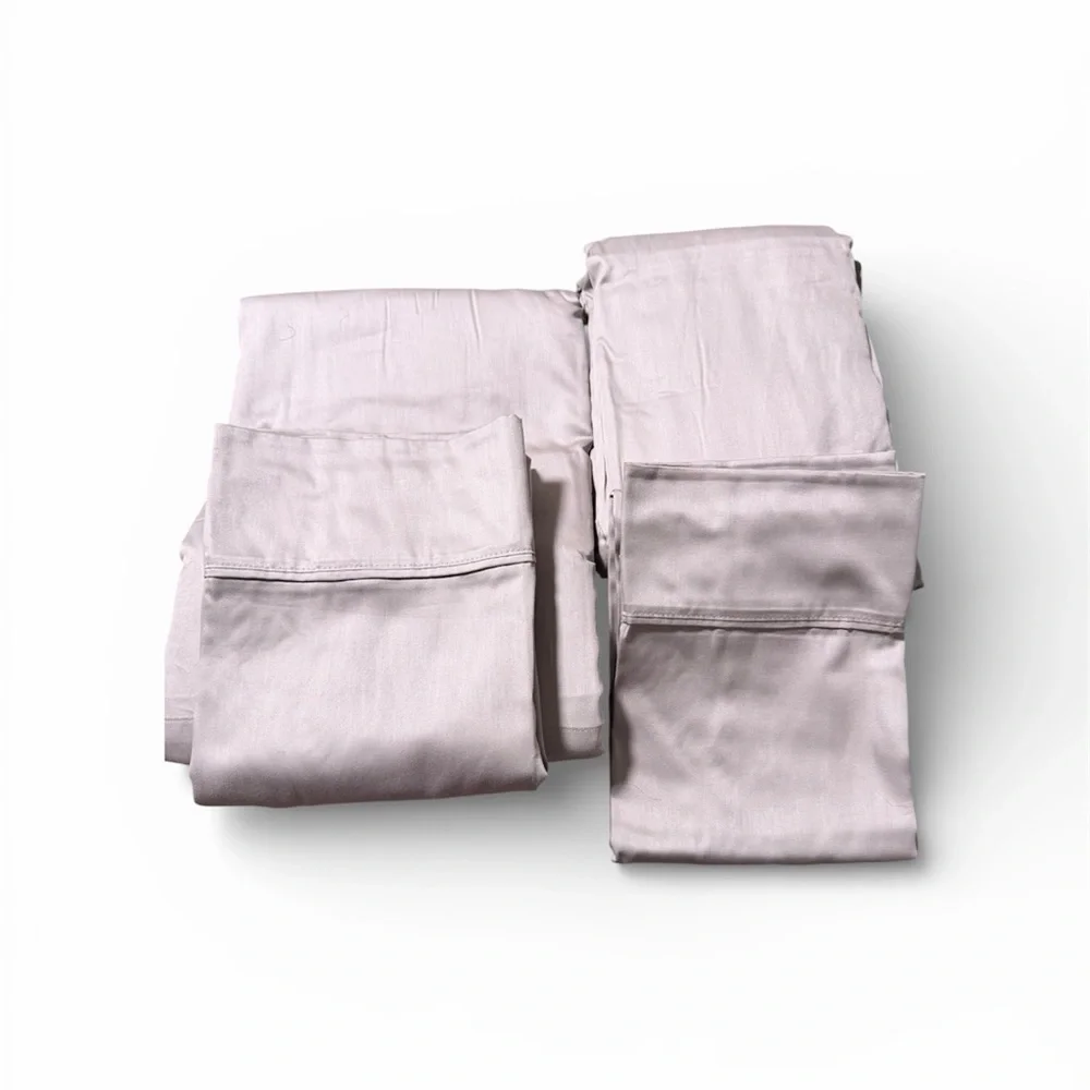 Luxury Cotton Sheet Set in Light steel Soft Home Bedding